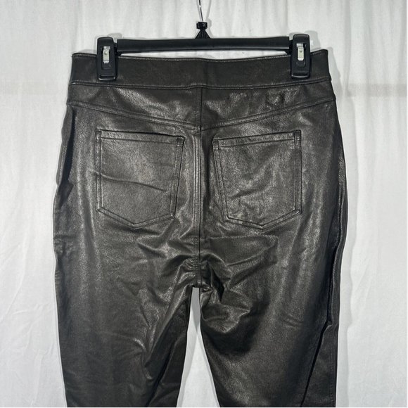 NWT $148‎ Spanx [ Medium ] Faux Leather-Like Ankle Skinny Pants in Black  _ - Picture 8 of 14